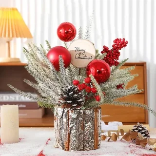 Cloak Kleine Kunstkerstboom Tafelmodel Rood