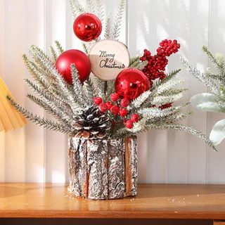 Cloak Kleine Kunstkerstboom Tafelmodel Rood