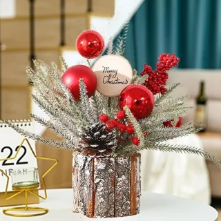 Cloak Kleine Kunstkerstboom Tafelmodel Rood