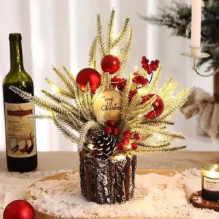 Cloak Kleine Kunstkerstboom Tafelmodel Rood