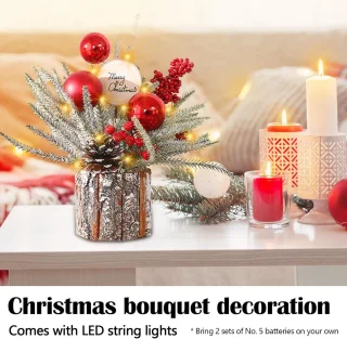 Cloak Kleine Kunstkerstboom Tafelmodel Rood