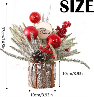 Cloak Kleine Kunstkerstboom Tafelmodel Rood