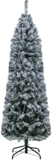 COSTWAY 180 cm potloodvormige kunstkerstboom