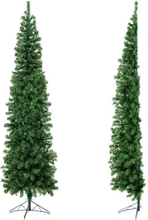 COSTWAY 210 cm Halve Kunstkerstboom