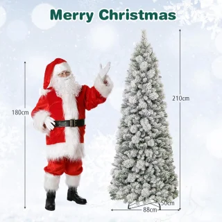 COSTWAY 210 cm kunstkerstboom