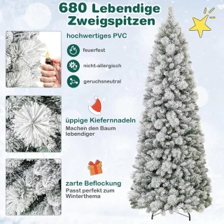 COSTWAY 210 cm kunstkerstboom