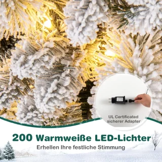 COSTWAY 210 cm kunstkerstboom