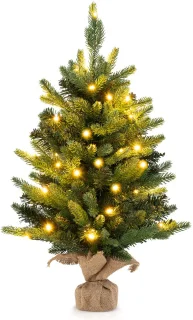 COSTWAY 60 cm kunstkerstboom tafelmodel