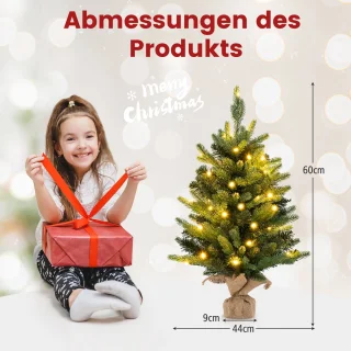 COSTWAY 60 cm kunstkerstboom tafelmodel