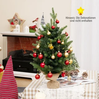 COSTWAY 60 cm kunstkerstboom tafelmodel