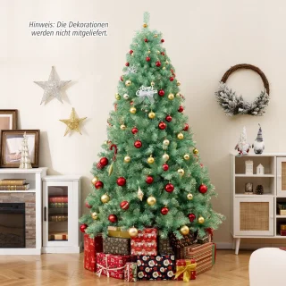 COSTWAY Dennen Kunstkerstboom 225 cm