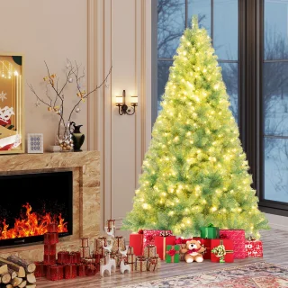COSTWAY Dennen Kunstkerstboom 225 cm