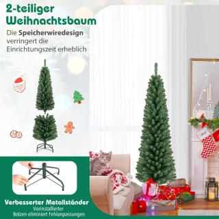 COSTWAY Kerstboom 150 cm kunstlicht