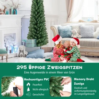 COSTWAY Kerstboom 150 cm kunstlicht