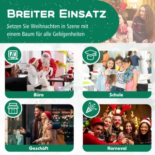 COSTWAY Kerstboom 150 cm kunstlicht