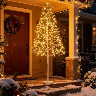 COSTWAY kerstboom LED-boom, 150 cm