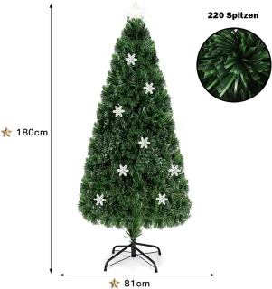 COSTWAY Kunstdennenboom 180 cm groen
