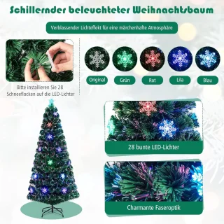 COSTWAY Kunstdennenboom 180 cm groen