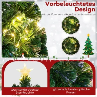 COSTWAY Kunstkerstboom 120 cm