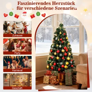 COSTWAY Kunstkerstboom 120 cm