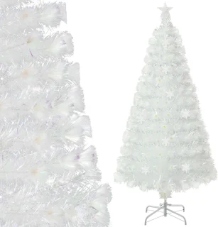 COSTWAY Kunstkerstboom 120 cm wit