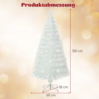 COSTWAY Kunstkerstboom 120 cm wit