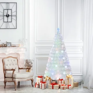 COSTWAY Kunstkerstboom 120 cm wit