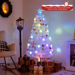 COSTWAY Kunstkerstboom 120 cm wit