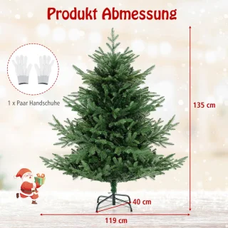 COSTWAY Kunstkerstboom 135 cm
