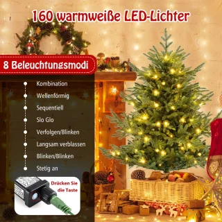 COSTWAY Kunstkerstboom 135 cm
