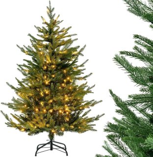 De COSTWAY Kunstkerstboom 136 cm in één oogopslag