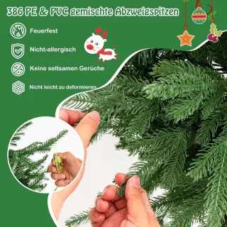 COSTWAY Kunstkerstboom 136 cm