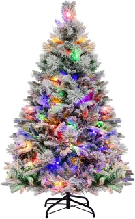 COSTWAY Kunstkerstboom 136 cm wit