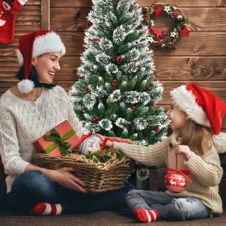 COSTWAY Kunstkerstboom 150 cm