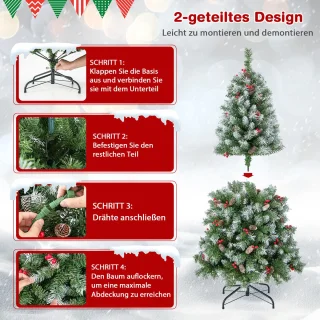COSTWAY Kunstkerstboom 150 cm