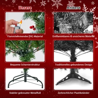 COSTWAY Kunstkerstboom 150 cm
