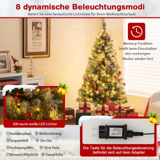 COSTWAY Kunstkerstboom 150 cm