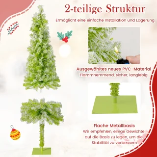 COSTWAY Kunstkerstboom 150 cm Dennenboom