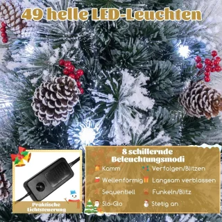 COSTWAY Kunstkerstboom 150 cm