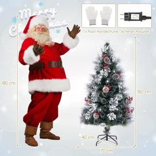 COSTWAY Kunstkerstboom 150 cm