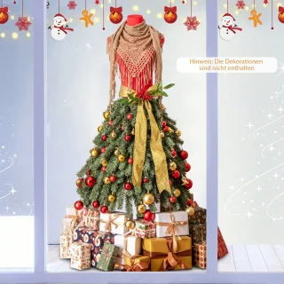 COSTWAY Kunstkerstboom 150 cm met ledverlichting