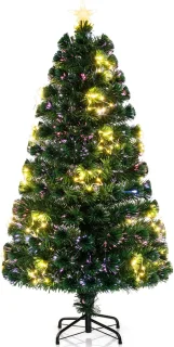 COSTWAY Kunstkerstboom 150 cm met verlichting