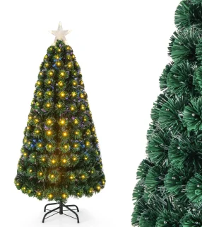 COSTWAY Kunstkerstboom 150 cm met verlichting