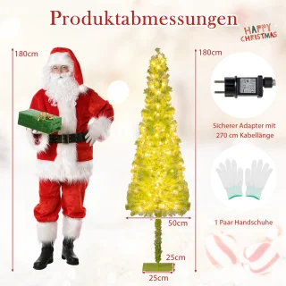 COSTWAY Kunstkerstboom 180 cm