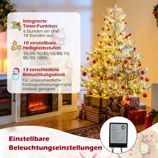 COSTWAY Kunstkerstboom 180 cm