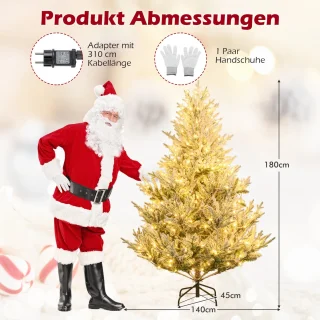 COSTWAY Kunstkerstboom 180 cm