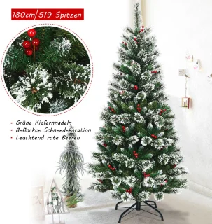 COSTWAY Kunstkerstboom 180 cm