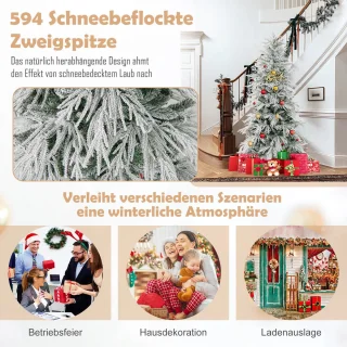 COSTWAY Kunstkerstboom 180 cm