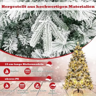 COSTWAY Kunstkerstboom 180 cm dennenboom groen