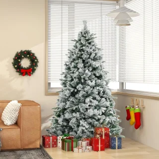 COSTWAY Kunstkerstboom 180 cm dennenboom groen